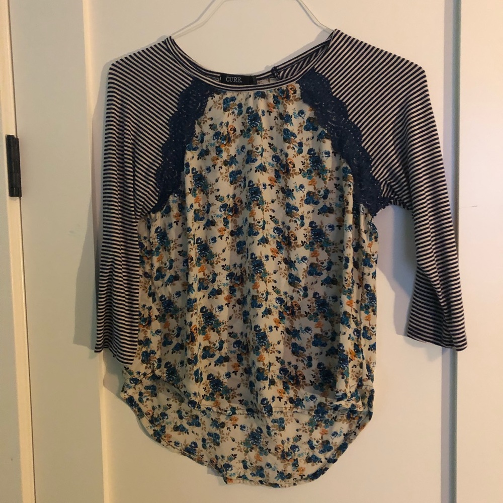 Flowered Lace Blouse